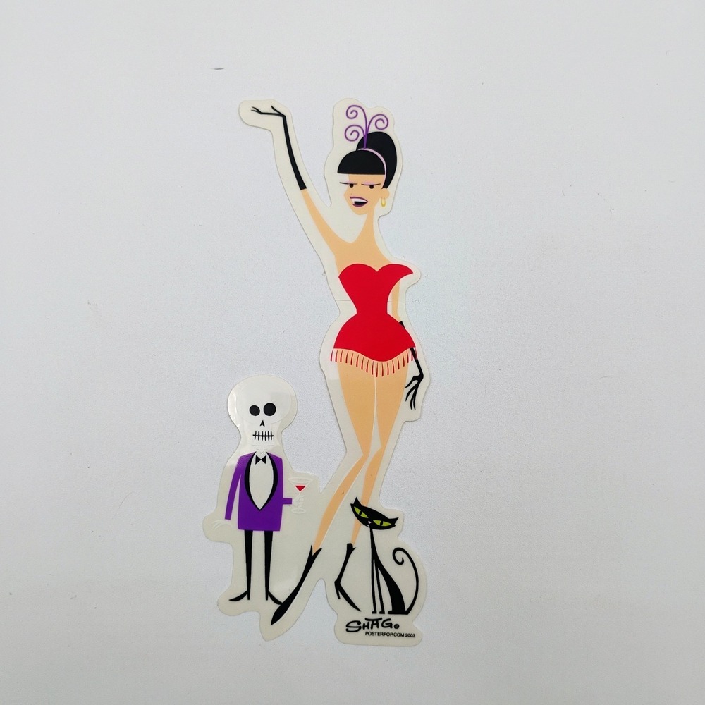 SHAG Josh Agle Sticker Decal Poster Pop 2003 Tiki Mid Century Art VTG Lowbrow